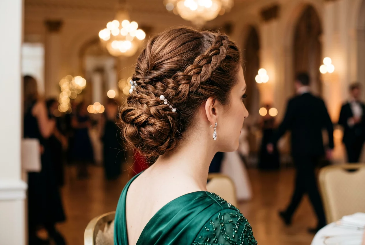 Evening Hair Styling and Updo Design